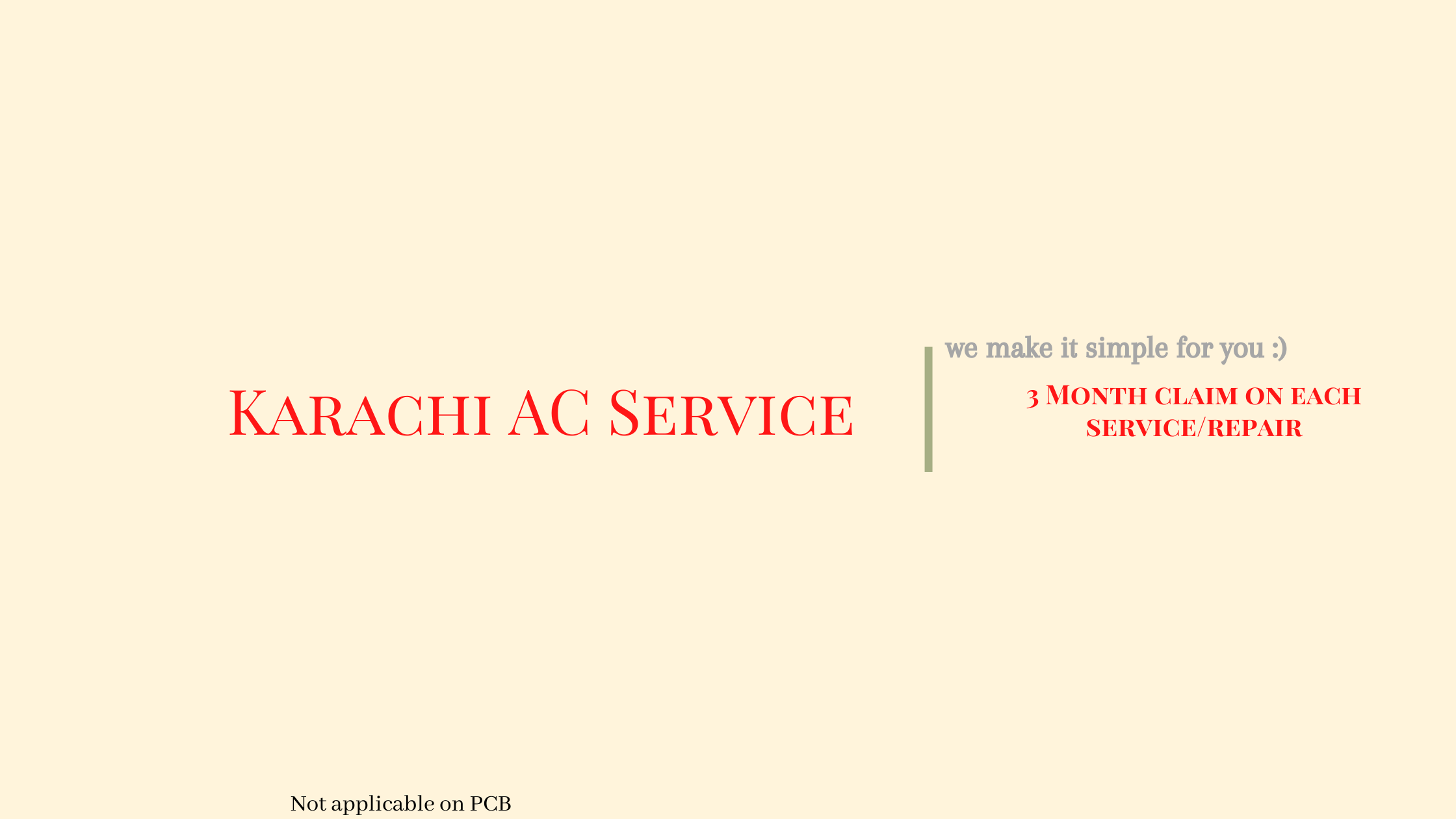 AC Service in Karachi